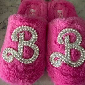 Barbie Slippers Size L Size 8-9 & SMALL 4-5